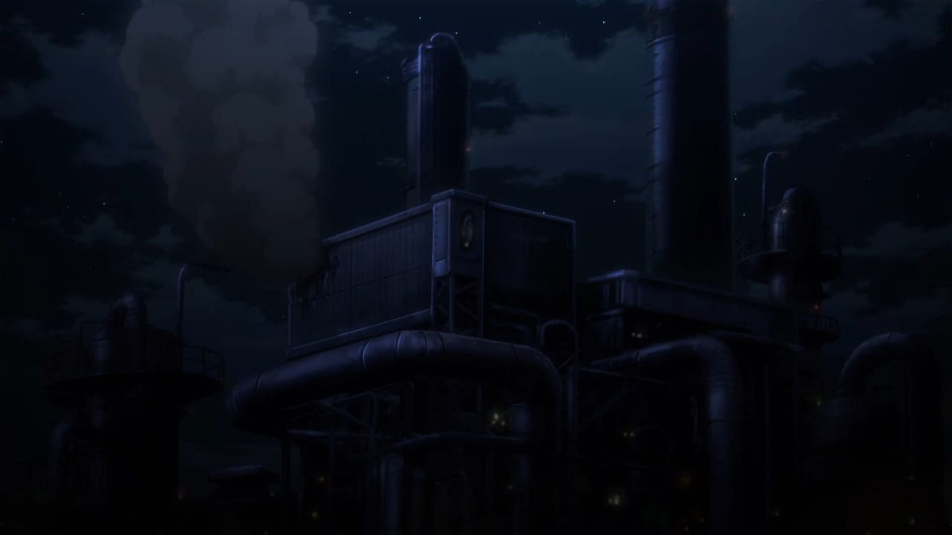 The explosion at the factory (Image via OLM)